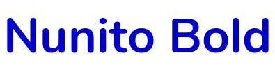 Nunito Bold шрифт